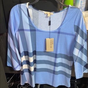 Burberry plaid top